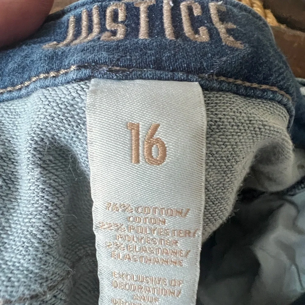 🌻5/$20 JUSTICE Girls Denim Shorts Sz 16